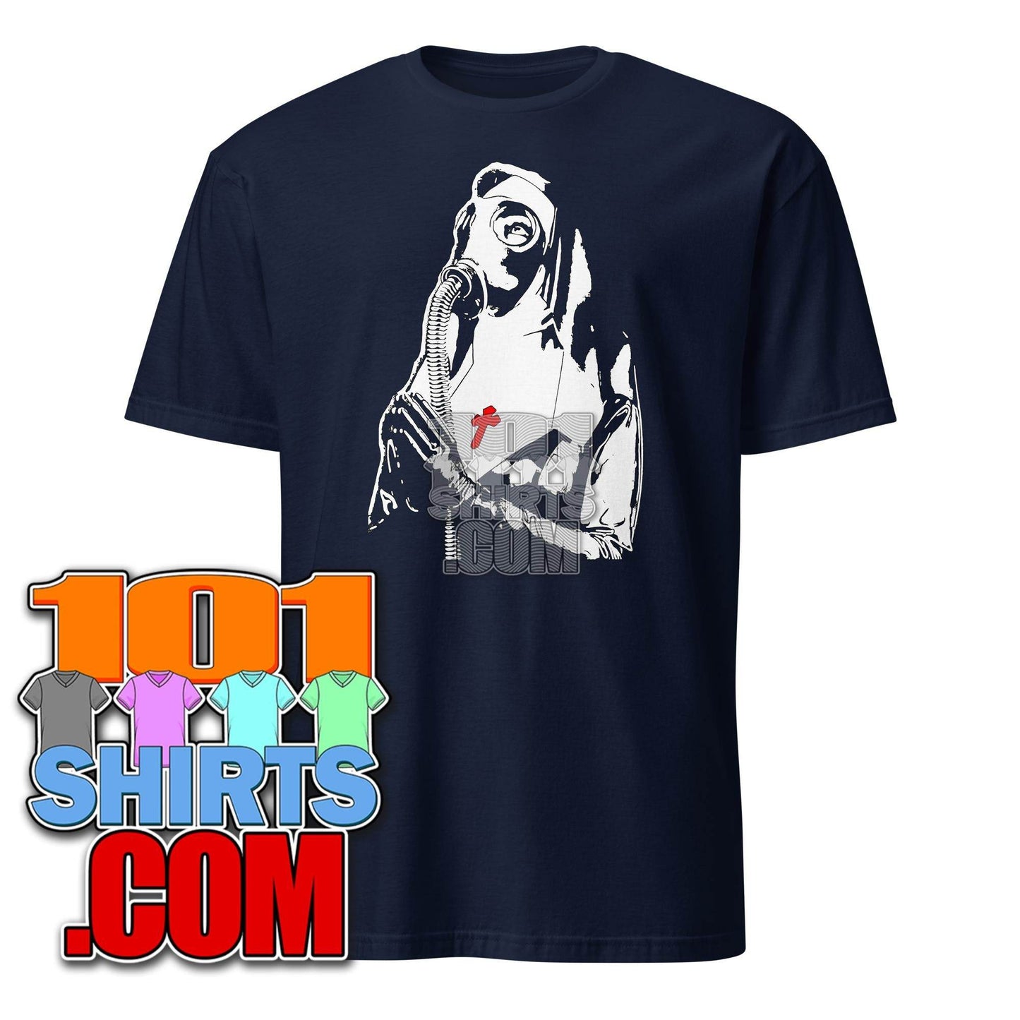 101SHIRTS Satanic Nun Graphic Tee Black Horror T-Shirt - 101SHIRTS