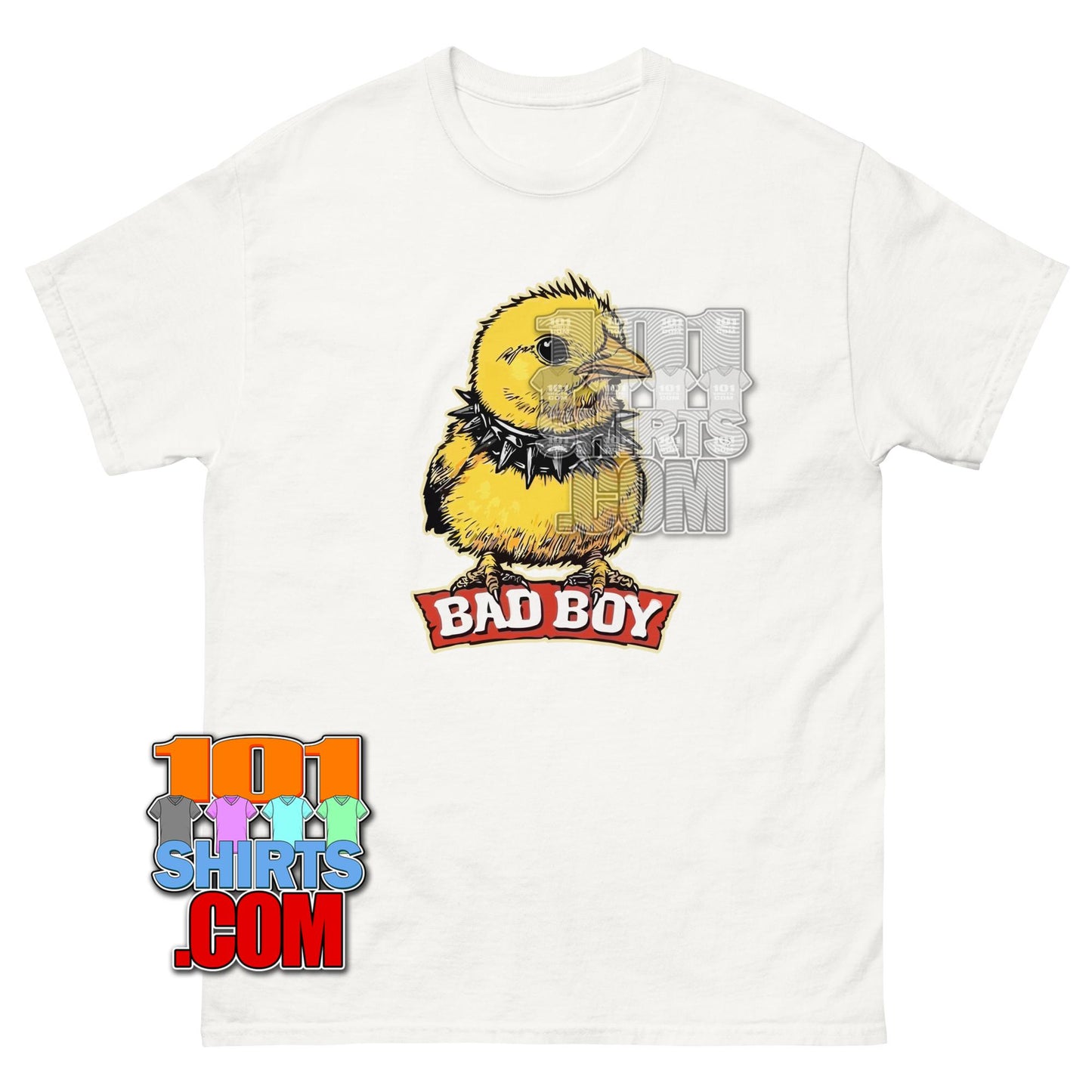 Bad Boy Chick T-Shirt Edgy Baby Bird Tee Spiked Collar Chick Gift