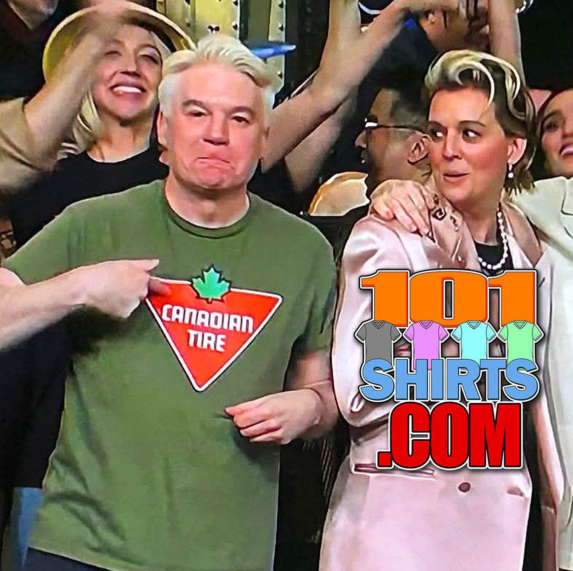 Canada Tire Tee worn by Mike Myers SNL Saturday Night Live T-Shirt - 101SHIRTS