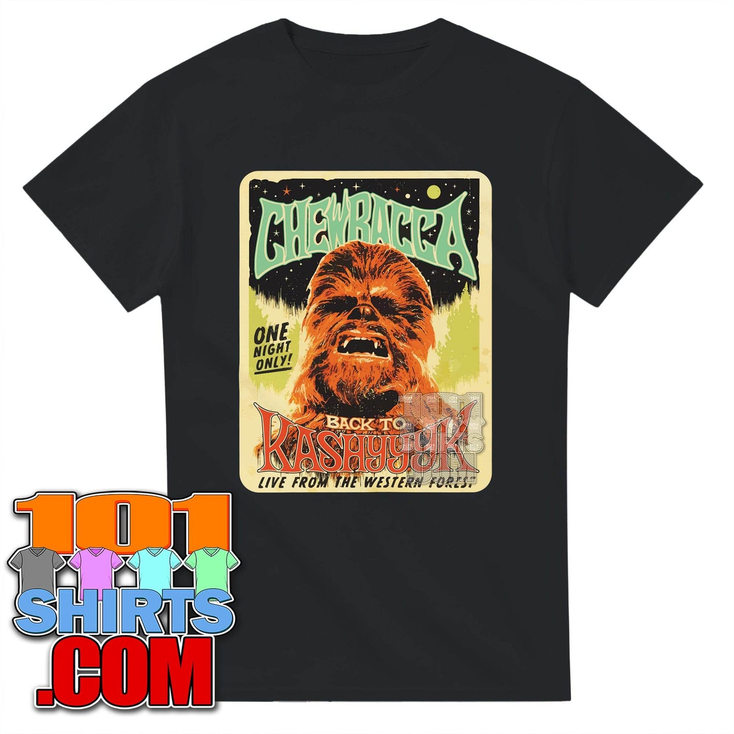 Chewbacca Back to Kashyyyk T-Shirt | Retro Star Wars Wookiee Tee - 101SHIRTS