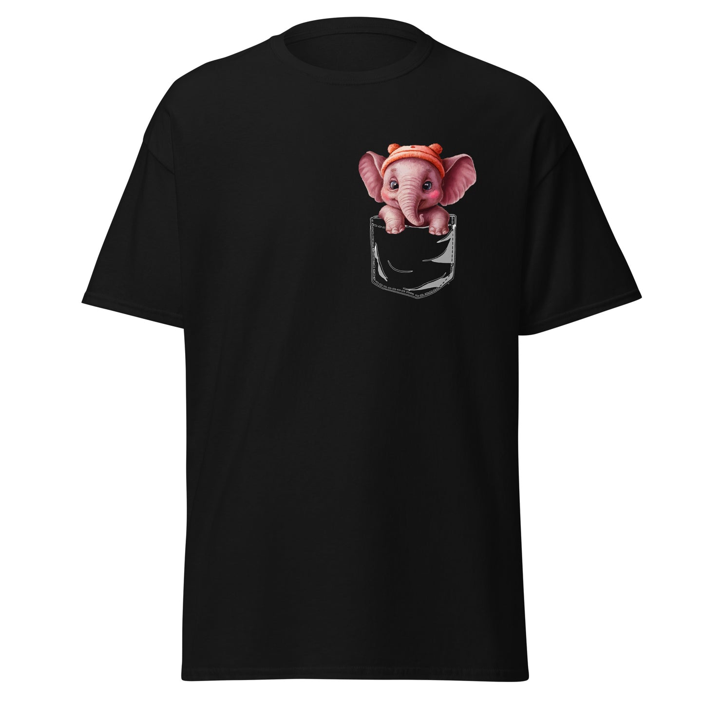 Cute Elephant In A Pocket Funny Pocket Elephant T-Shirt