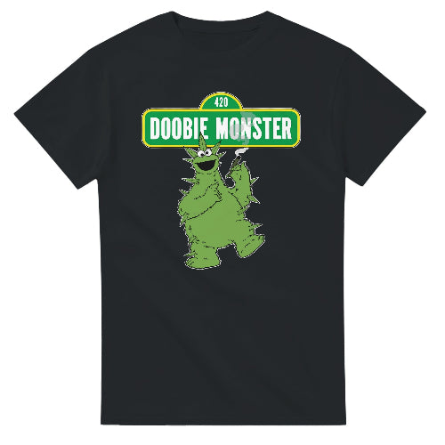 Doobie Monster T-Shirt | Funny 420 Cannabis Weed Tee