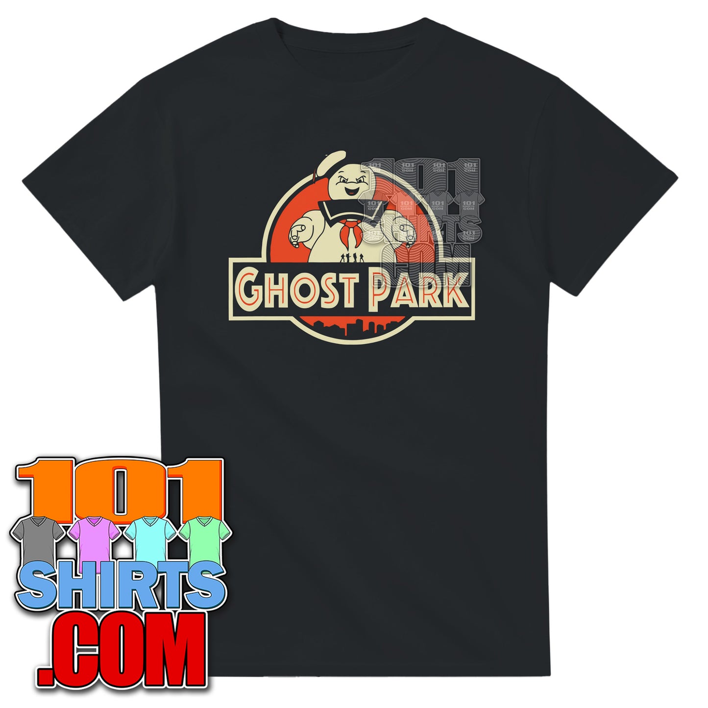 Ghost Park Stay Puft Marshmallow Man Ghostbusters Movie Parody T-Shirt