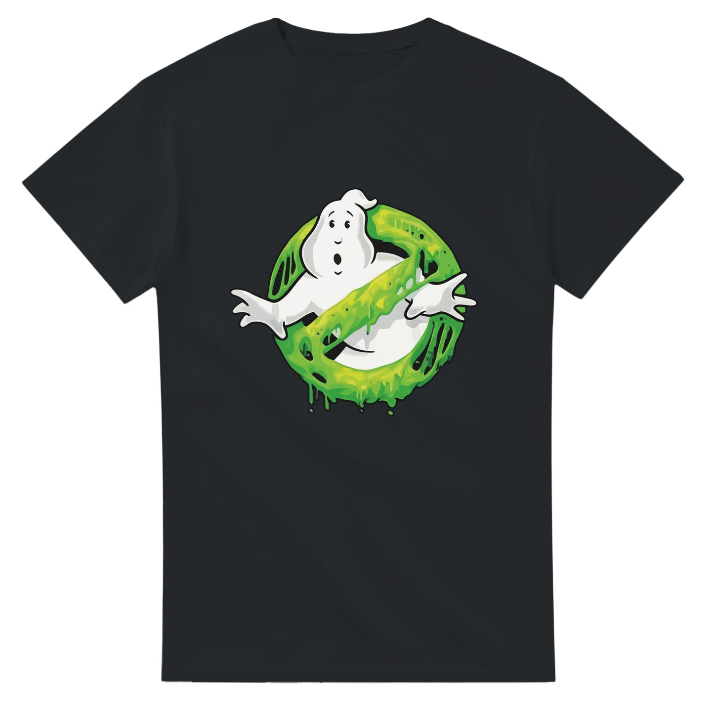 Ghostbusters Ghost Logo Green Slime Funny Tee