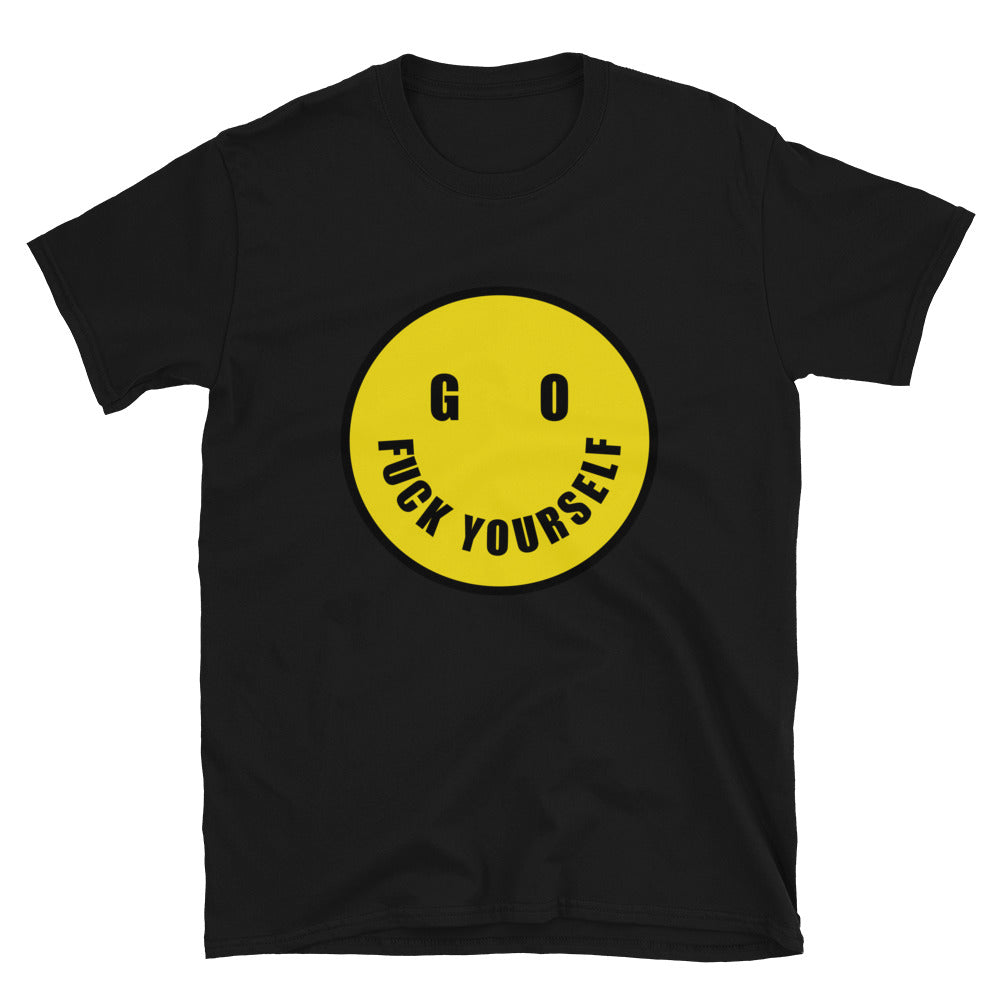 Go Fuck Yourself Smiley Emoij Funny T-Shirt