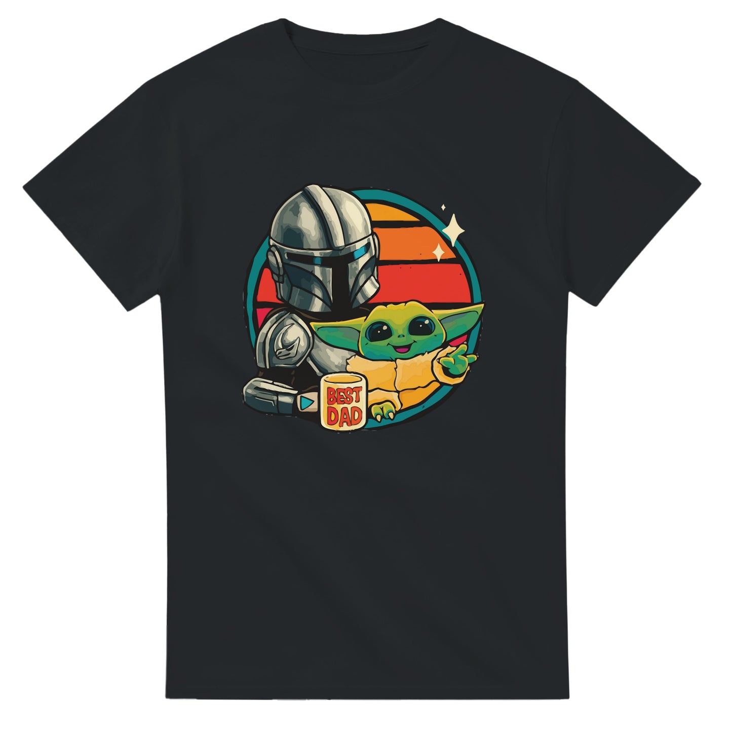 Mandalorian & Grogu Best Dad T-Shirt | Star Wars Father's Day Gift Tee