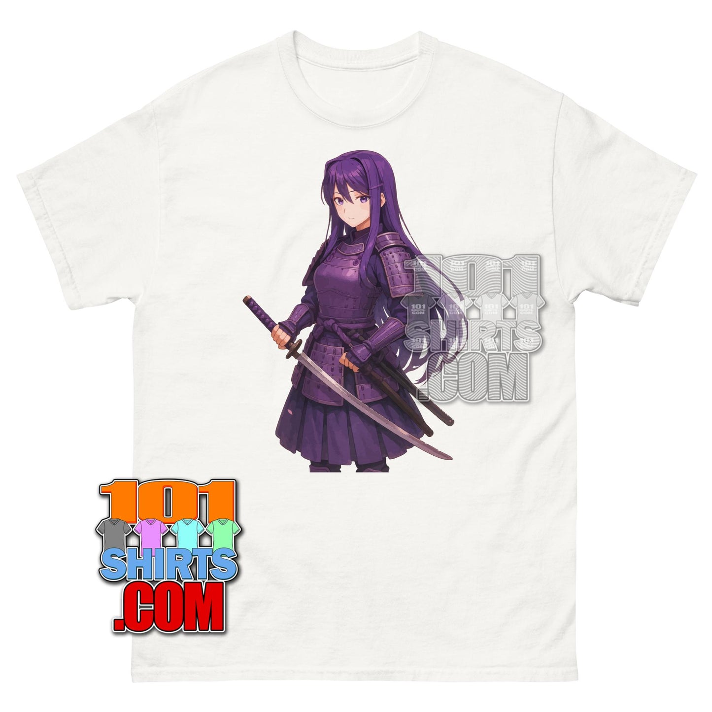 Samurai Anime Girl T-Shirt Warrior Waifu Tee