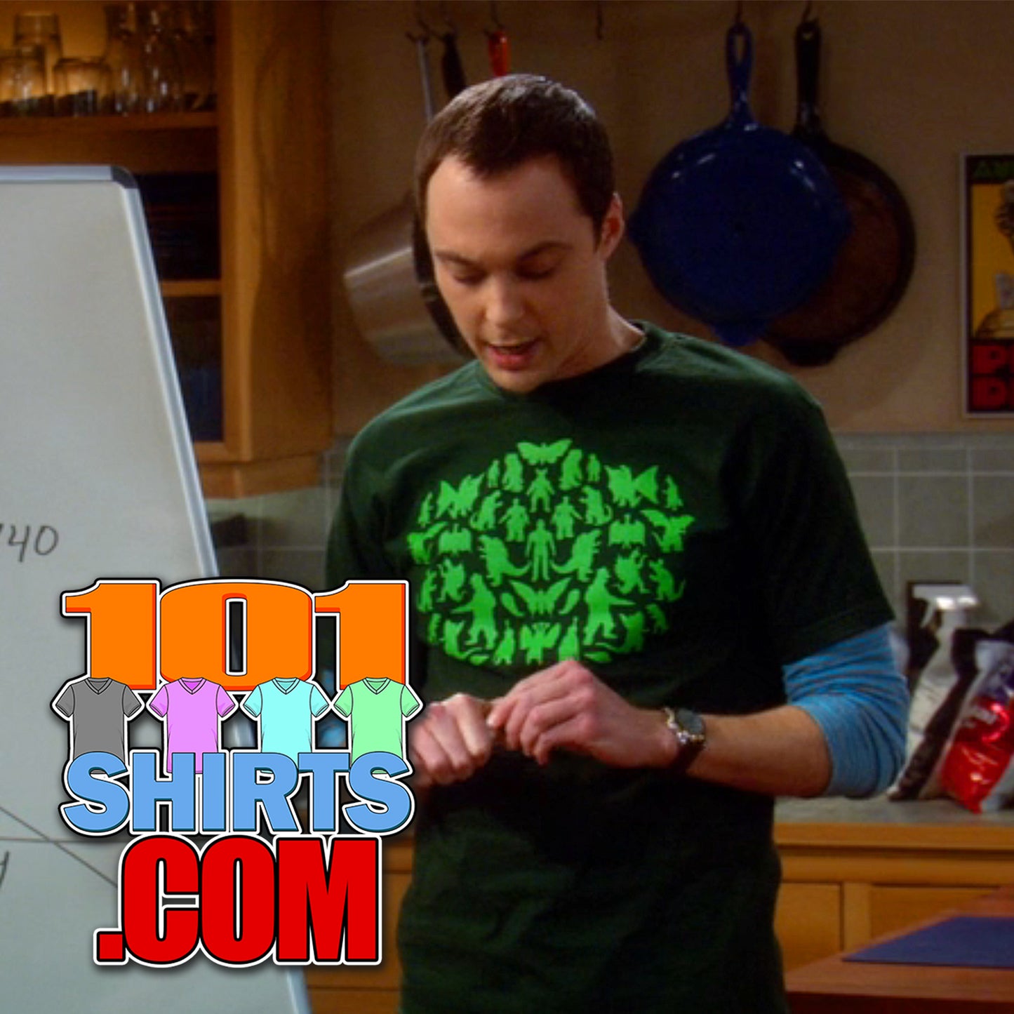 The Big Bang Theory Sheldon Cooper Primitive Monsters T-Shirt