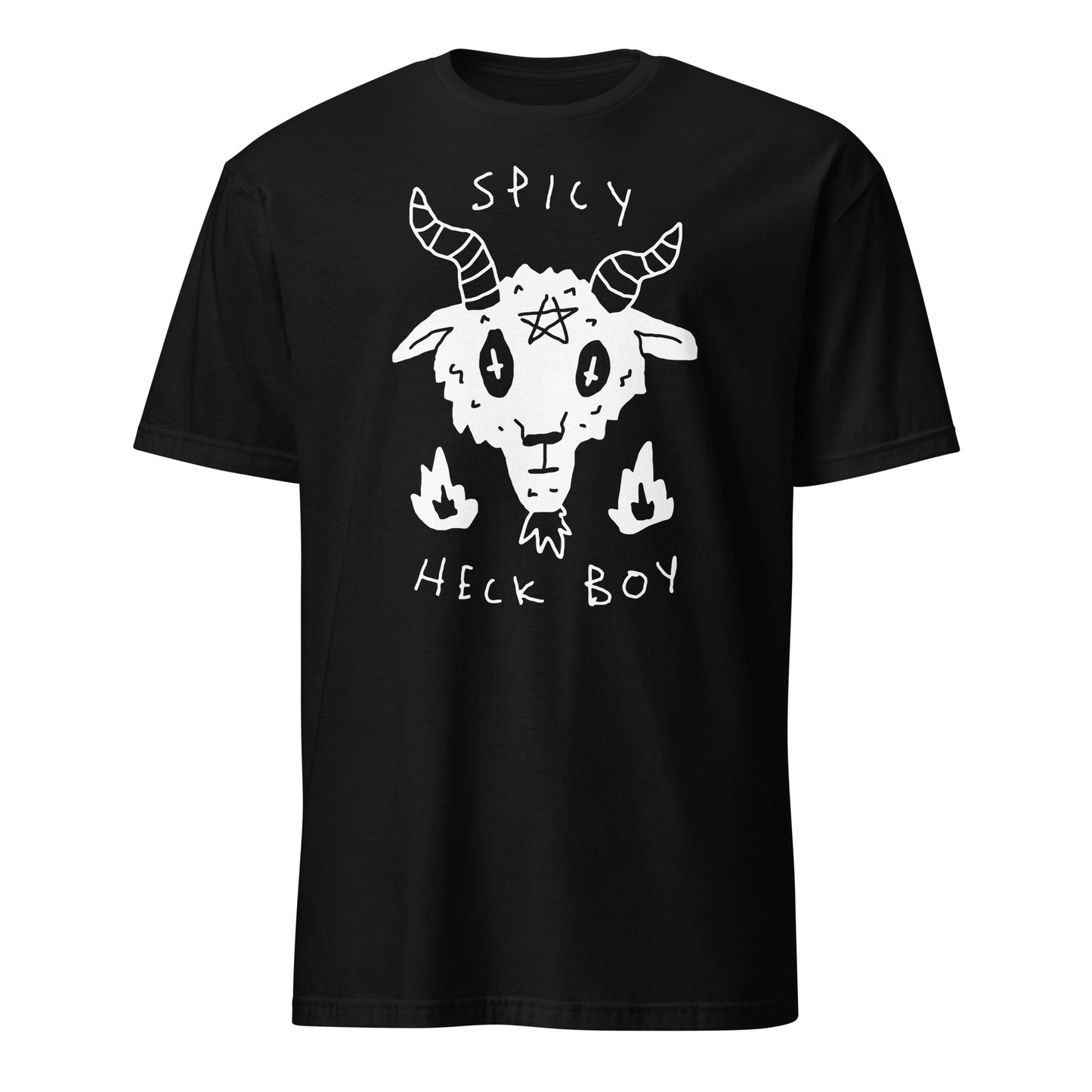 Spicy Heck Boy Satan Devil Baphomet Lucifer 666 Occult Funny T-Shirt