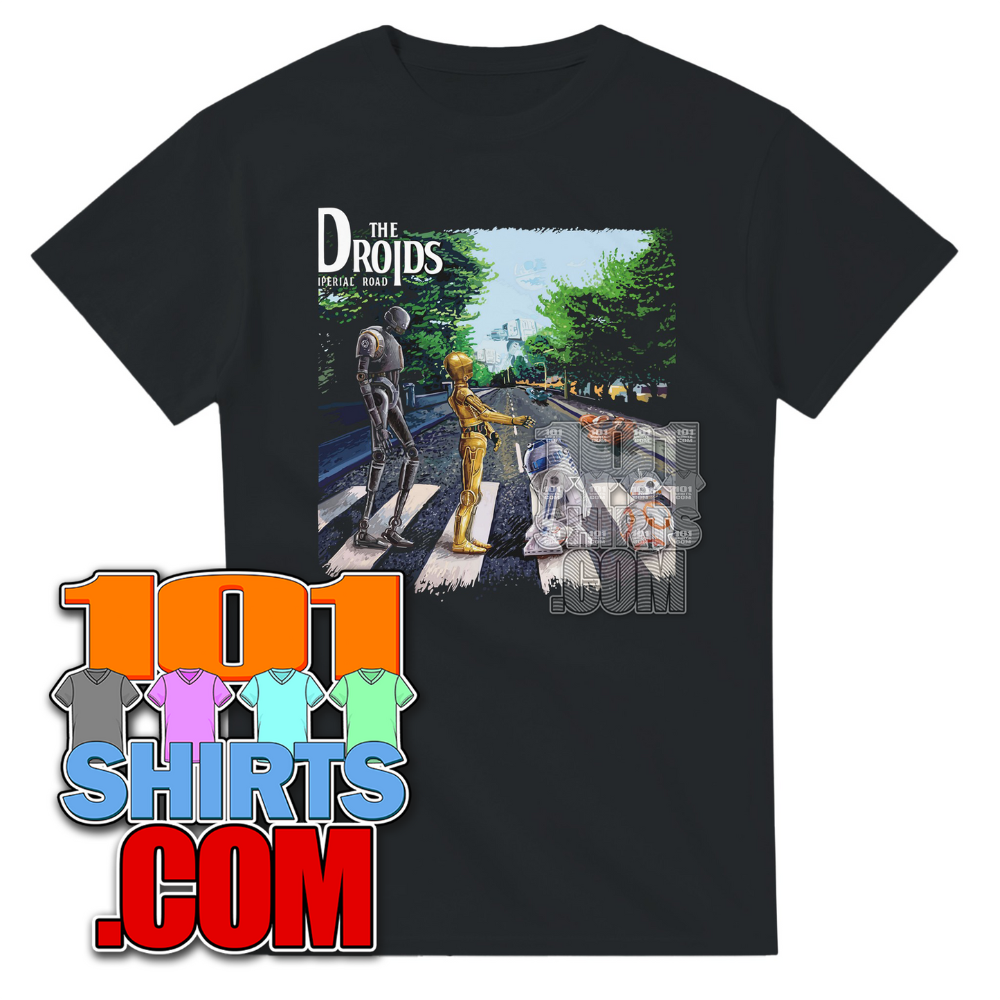 Star Wars The Droits cross the Abbey Road Funny T-Shirt
