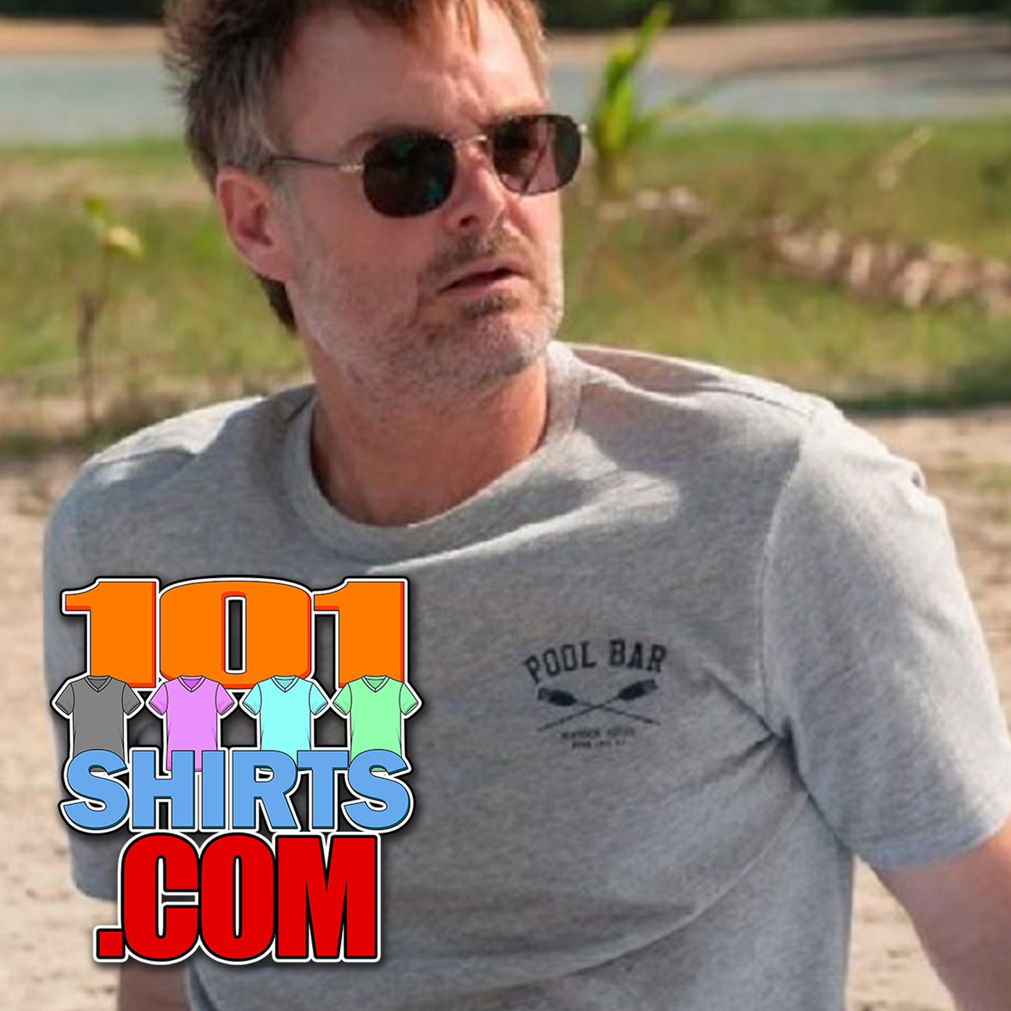 The Four Seasons TV Series 2025 Will Forte Grey Pool Bar T-Shirt
