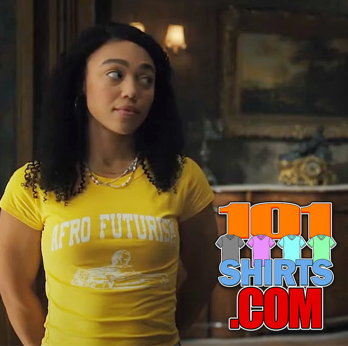 The Spiderwick Chronicles TV Series Mallory Grace Mychala Faith Lee Yellow Afro Futurism Sphinx T-Shirt