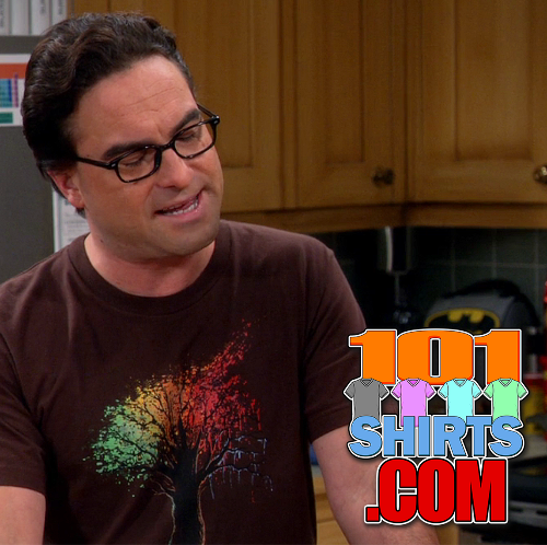 The Big Bang Theory Colorful Tree Leonard Hofstadter T-Shirt