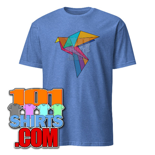 The Big Bang Theory Leonard Hofstadter Origami Colorful Geometric Bird T-Shirt