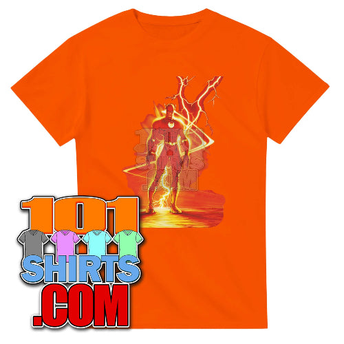 The_Big_Bang_Theory_Sheldon_Cooper_The_Flash_Lightning_Orange_T-Shirt