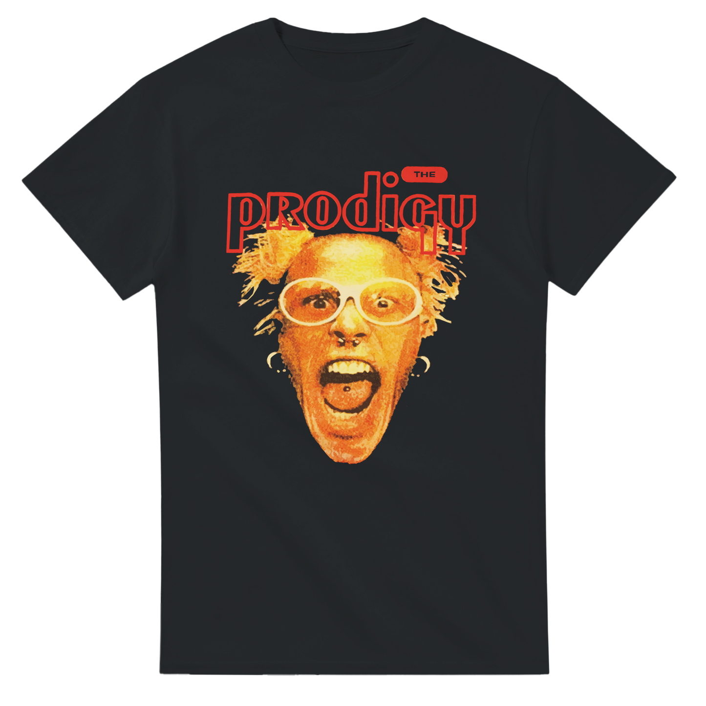 The Prodigy Keith Flint Face Rare Band T-Shirt Reprint Tee - 101 Shirt com