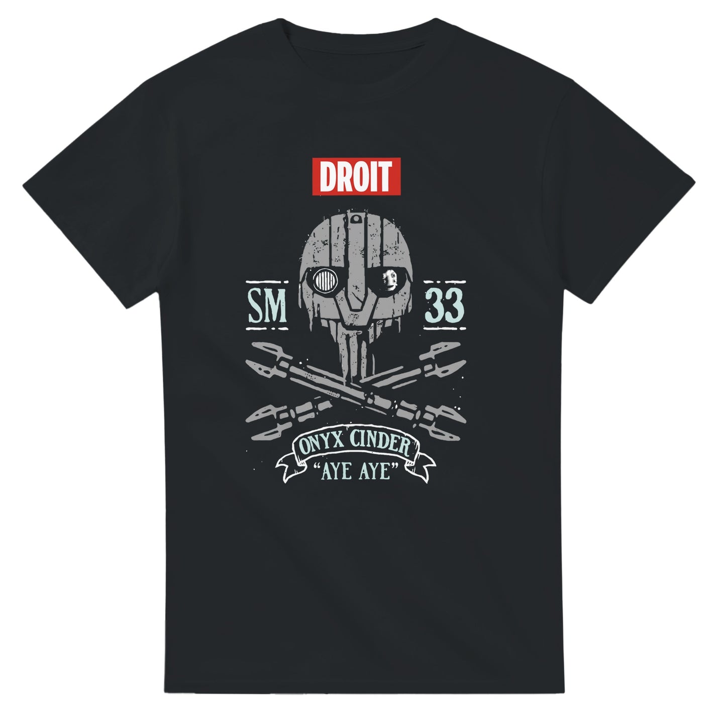 Black Star Wars skeleton shirt with skull and crossbones graphic from 101SHIRTS