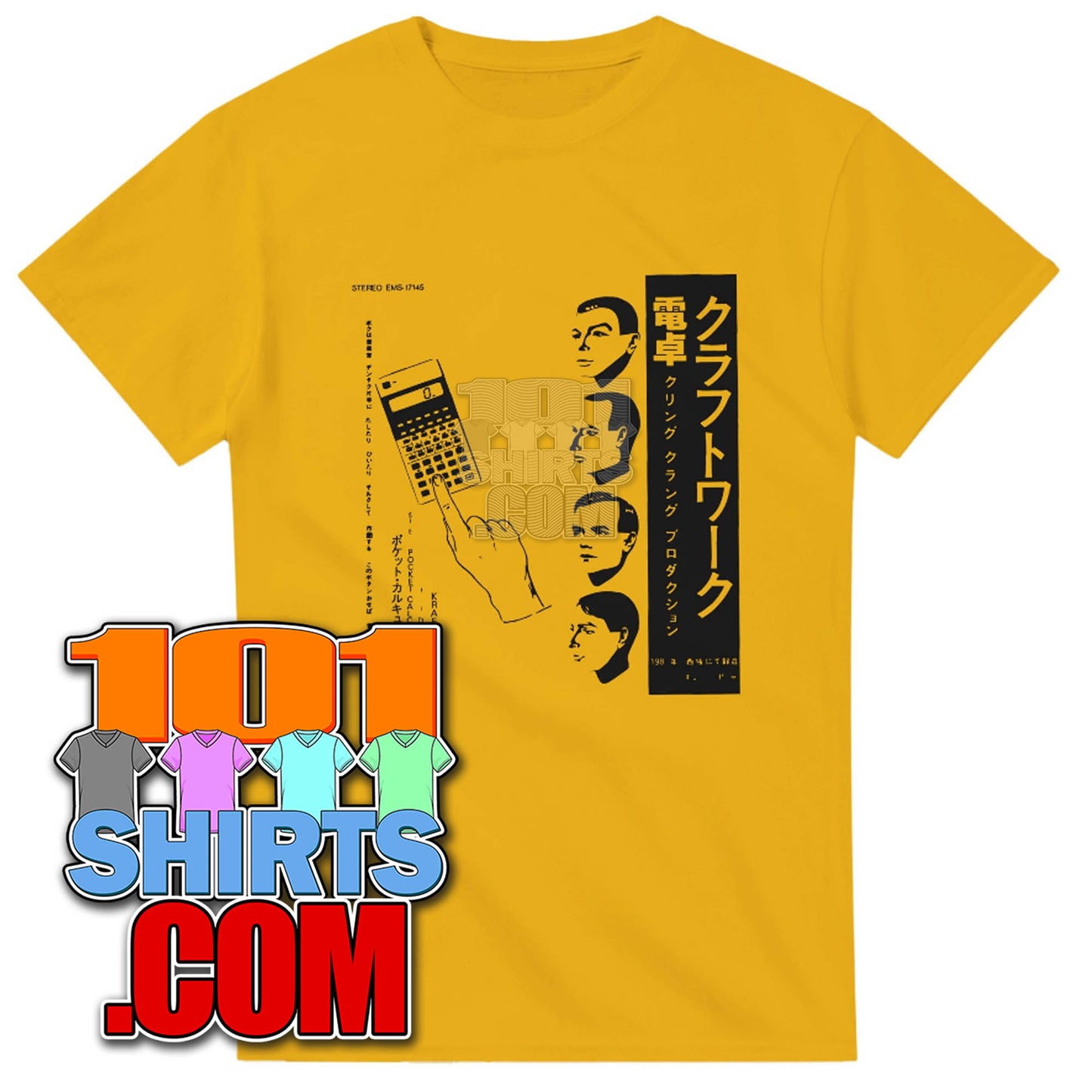 Kraftwerk Dentaku Pocket Calculator Japanese Promo Yellow Cover Edition T-Shirt – 101 Shirts com