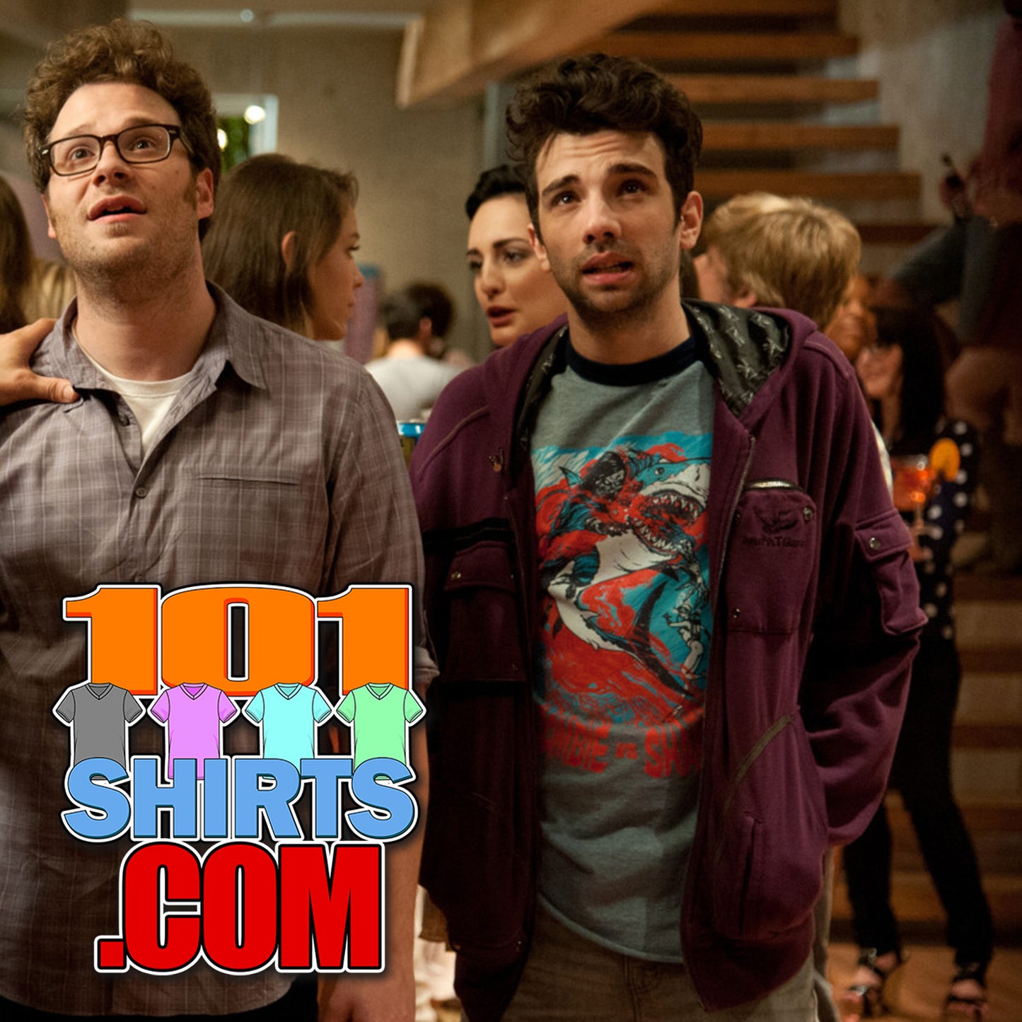 This is the End Movie Jay Baruchel Zombie vs Shark T-Shirt