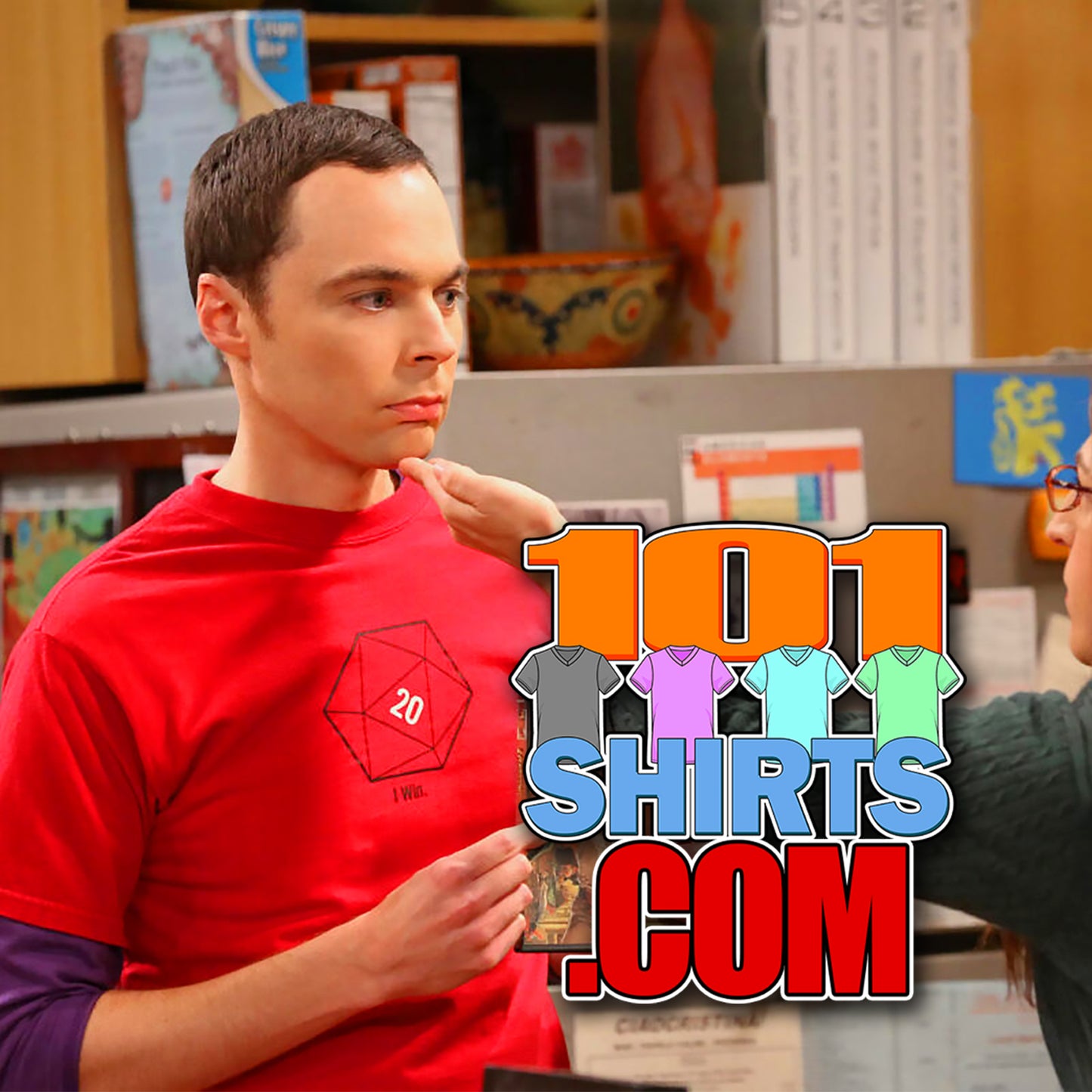 The Big Bang Theory Sheldon Cooper I Win D20 Dice Roller T-Shirt 101 Shirts.com