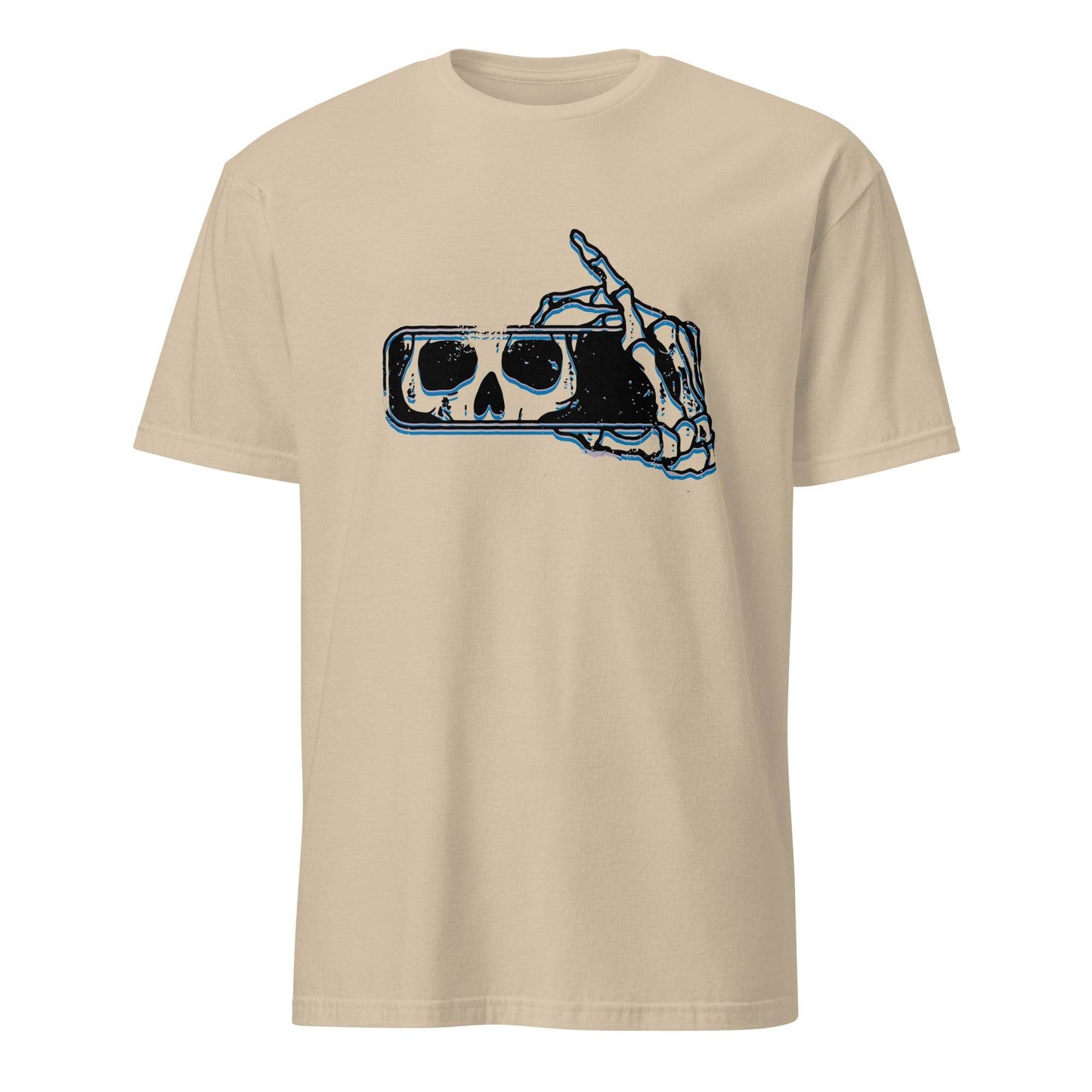 101SHIRTS Skull Rear View Mirror T-Shirt - Unique Skull Design - 101SHIRTS