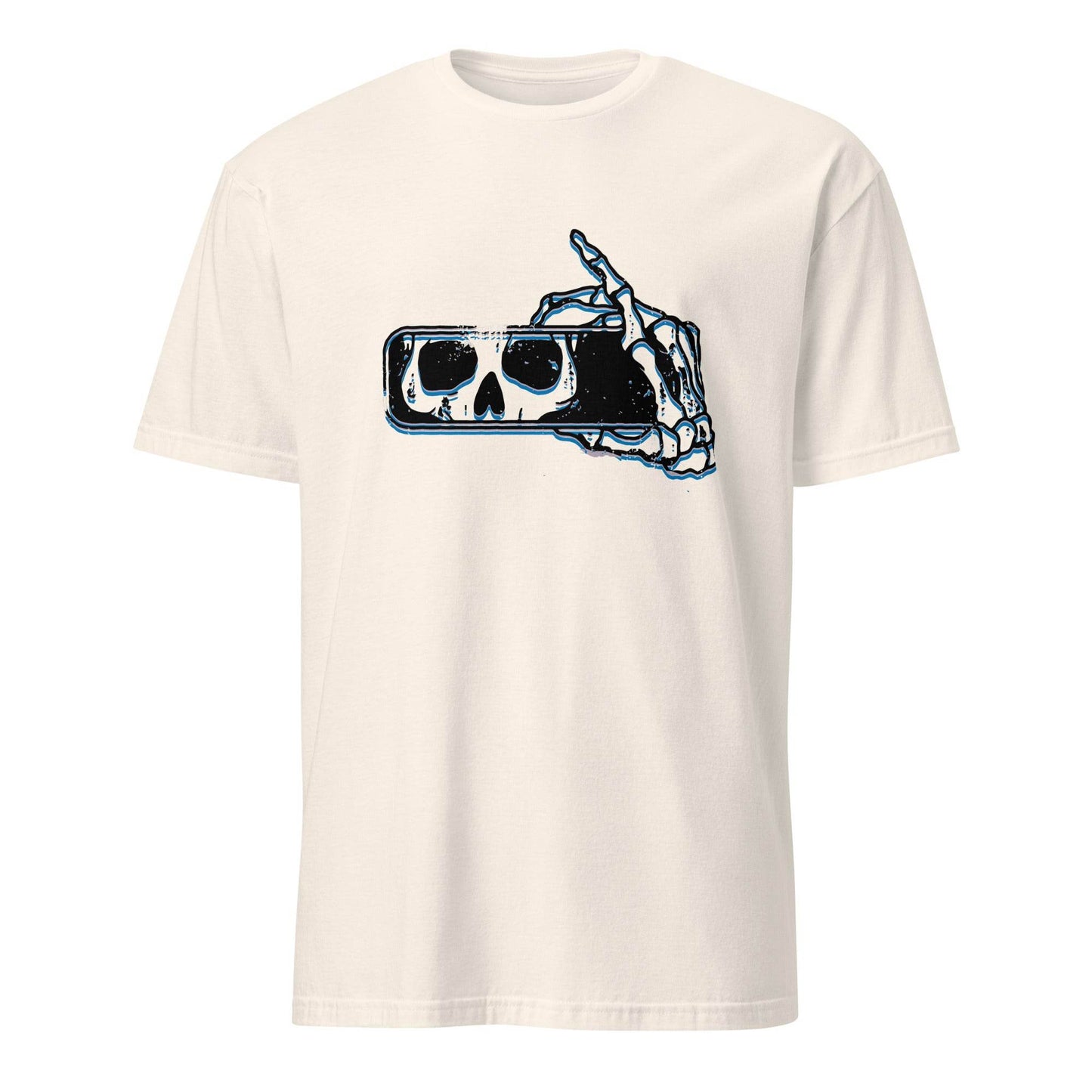 101SHIRTS Skull Rear View Mirror T-Shirt - Unique Skull Design - 101SHIRTS