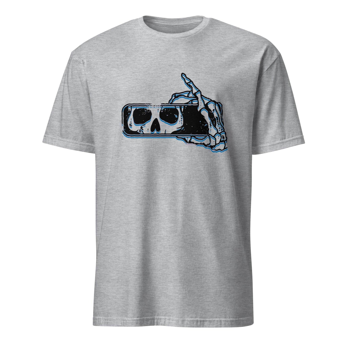 101SHIRTS Skull Rear View Mirror T-Shirt - Unique Skull Design - 101SHIRTS