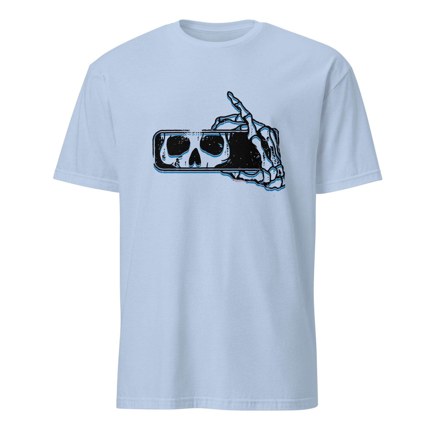 101SHIRTS Skull Rear View Mirror T-Shirt - Unique Skull Design - 101SHIRTS
