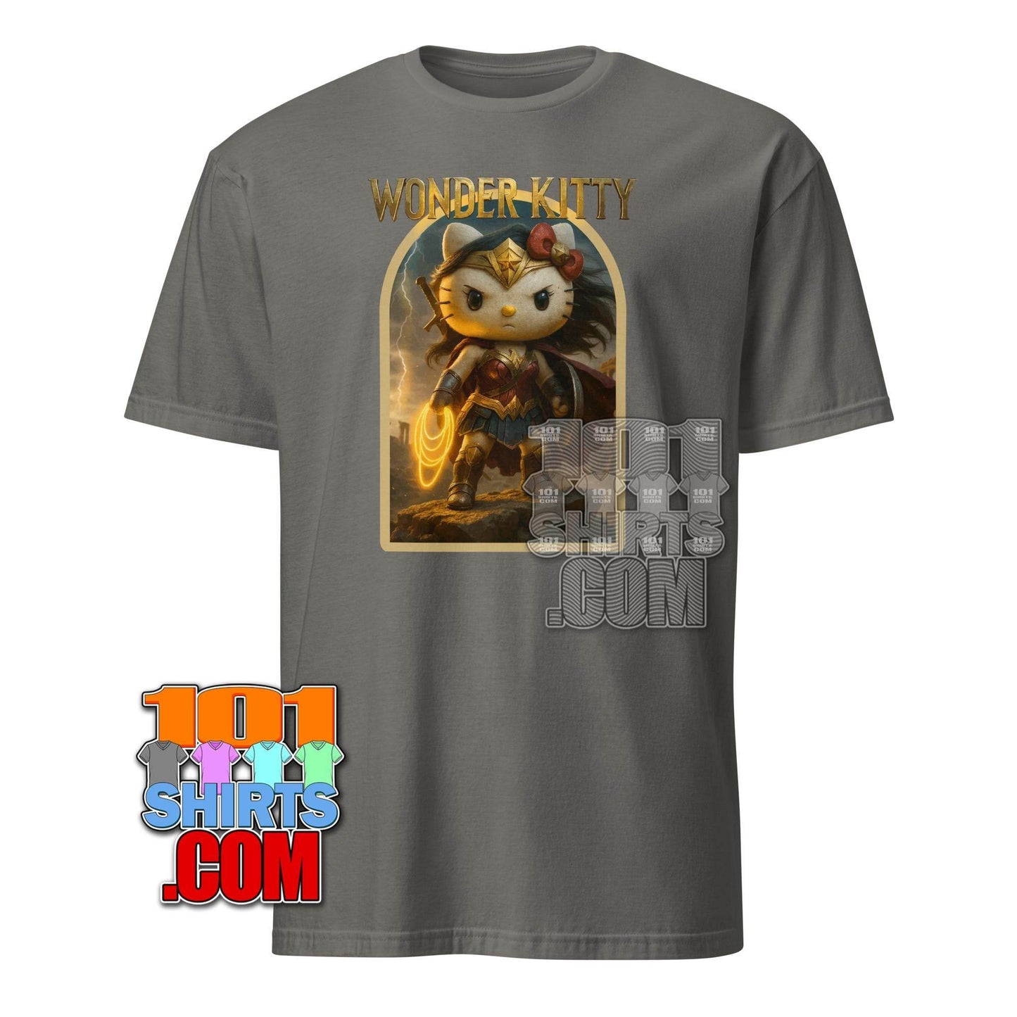 Wonder Kitty T-Shirt: Hello Kitty Wonder Woman Mashup - Embrace Your Inner Amazon! Funny Tee - 101SHIRTS
