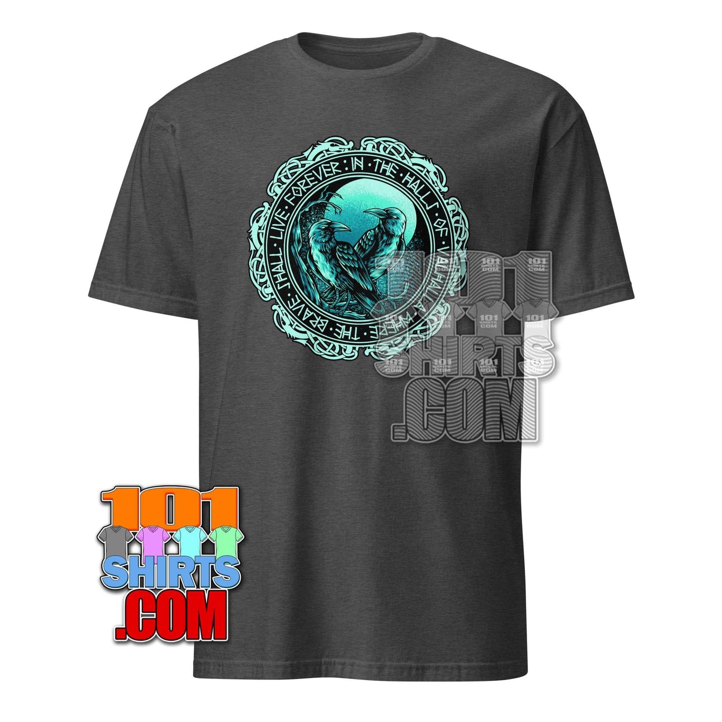 Valhalla Ravens T-Shirt | Viking & Norse Mythology Tee | Odin's Ravens Huginn & Muninn Design | Gift for Pagan & Celtic Fans - 101SHIRTS