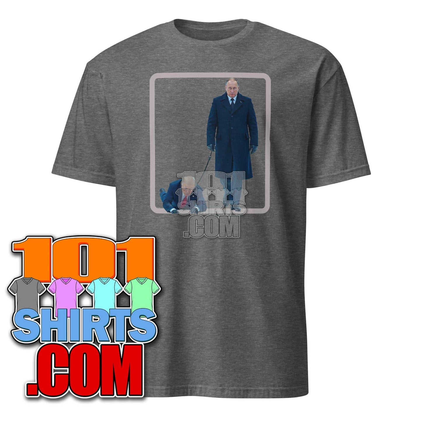 Anti Donald Trump Putin goes with Trump walk a dog Funny T-Shirt - 101SHIRTS