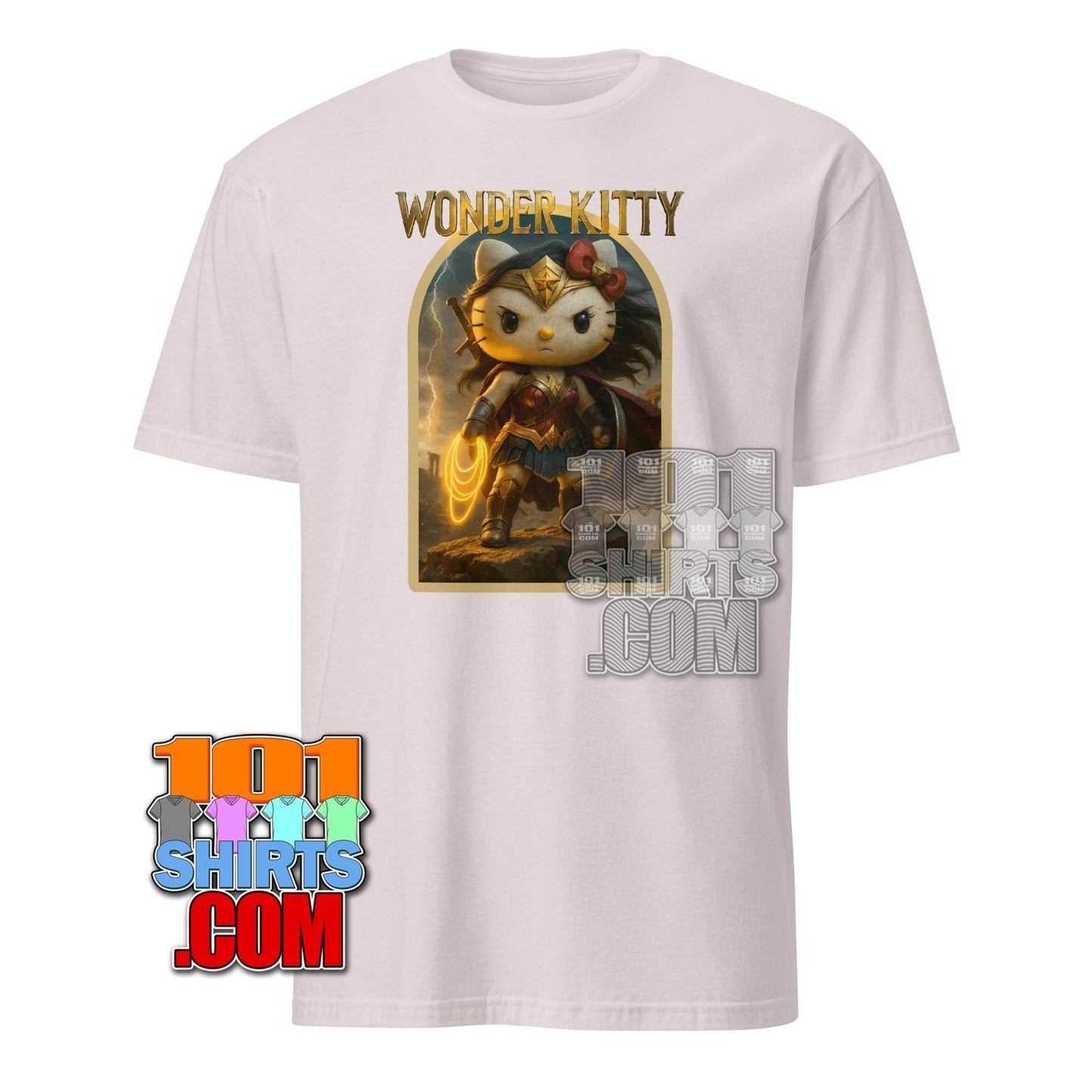 Wonder Kitty T-Shirt: Hello Kitty Wonder Woman Mashup - Embrace Your Inner Amazon! Funny Tee - 101SHIRTS