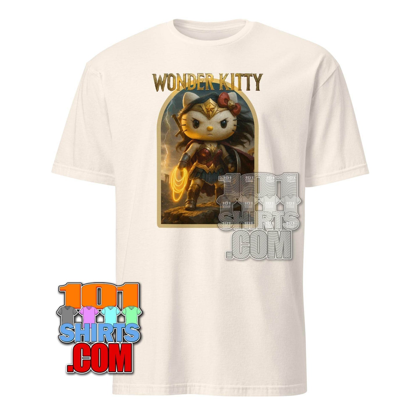 Wonder Kitty T-Shirt: Hello Kitty Wonder Woman Mashup - Embrace Your Inner Amazon! Funny Tee - 101SHIRTS