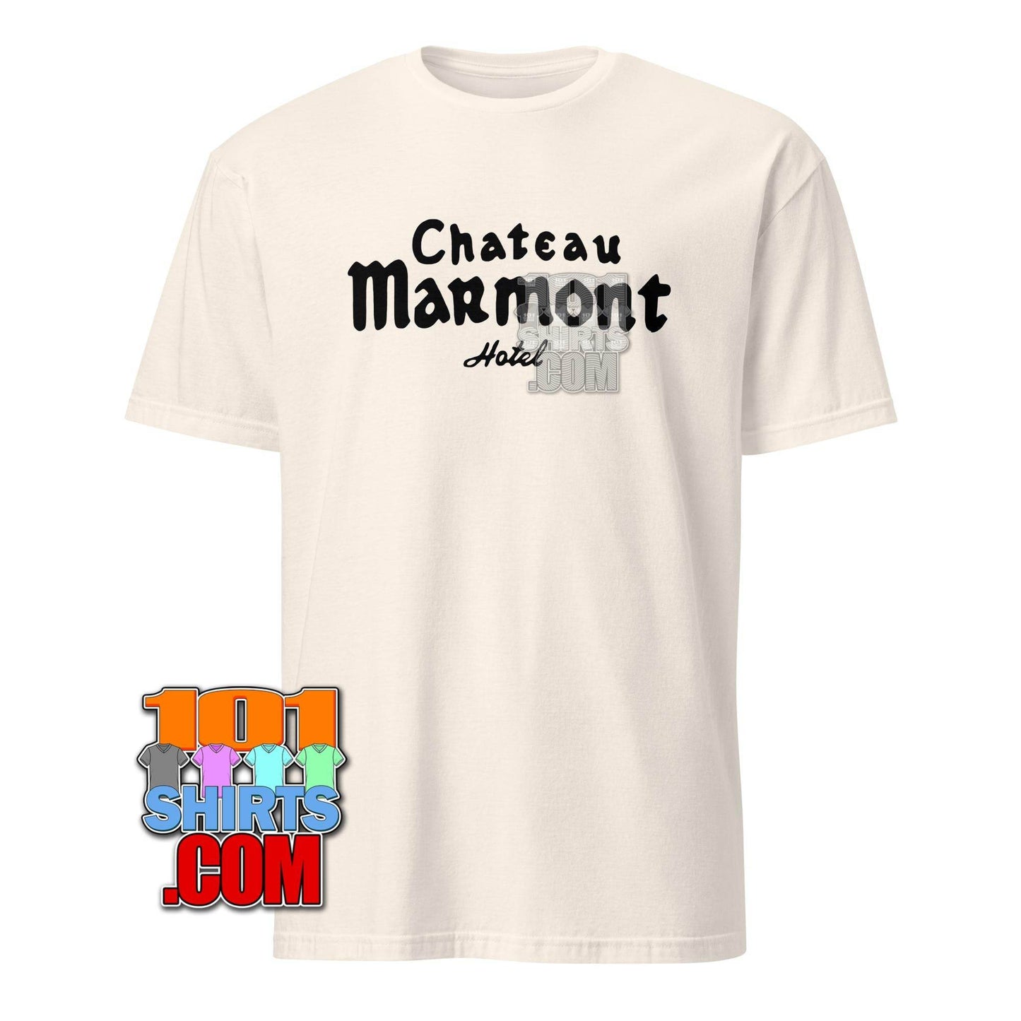 Chateau Marmont Hotel Vintage Logo T-Shirt – Iconic Hollywood Style white Tee - 101SHIRTS