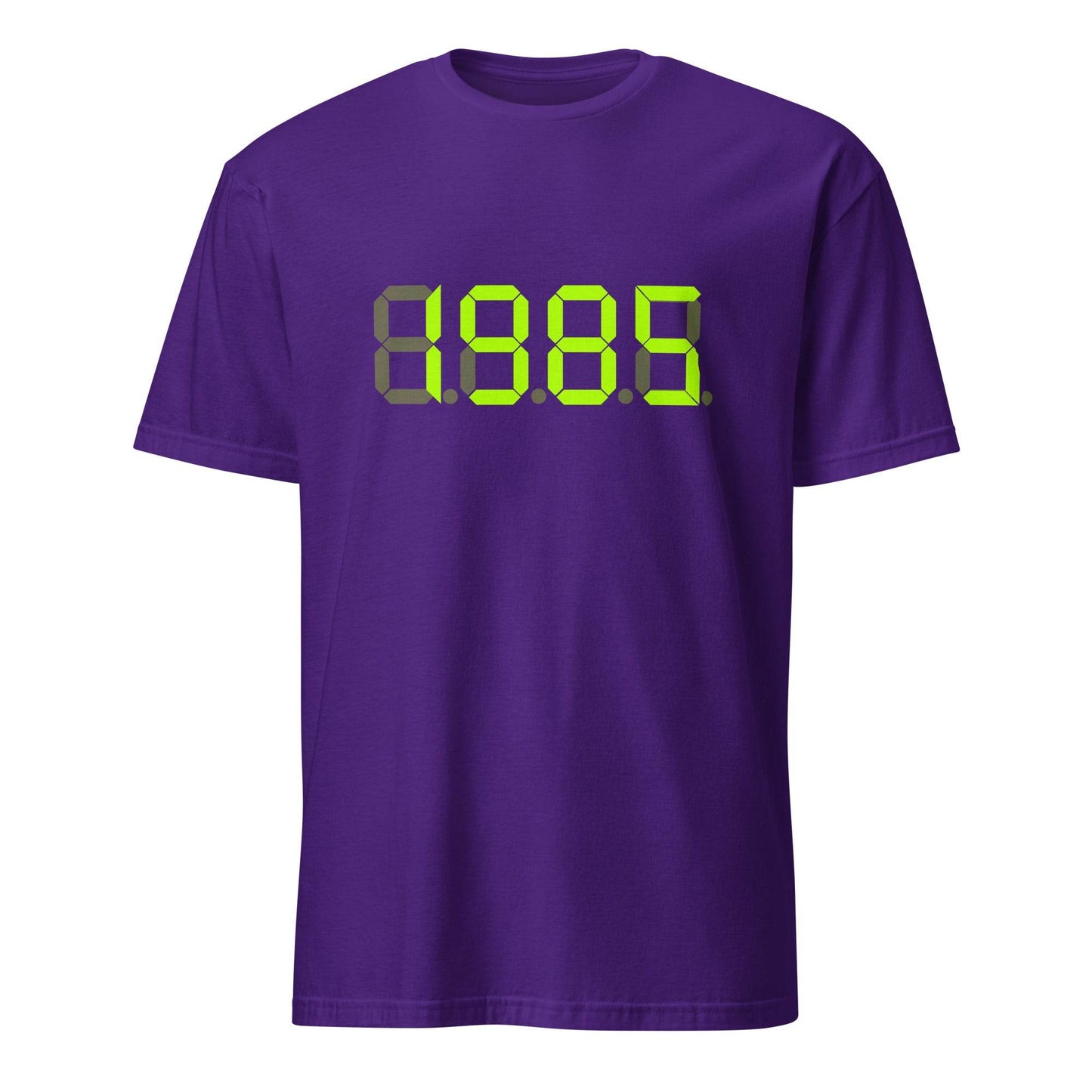1985 Year inspired by Back To The Future Movie Desk Time Clock Time Machine in Dolorean T-shirt - 101SHIRTS