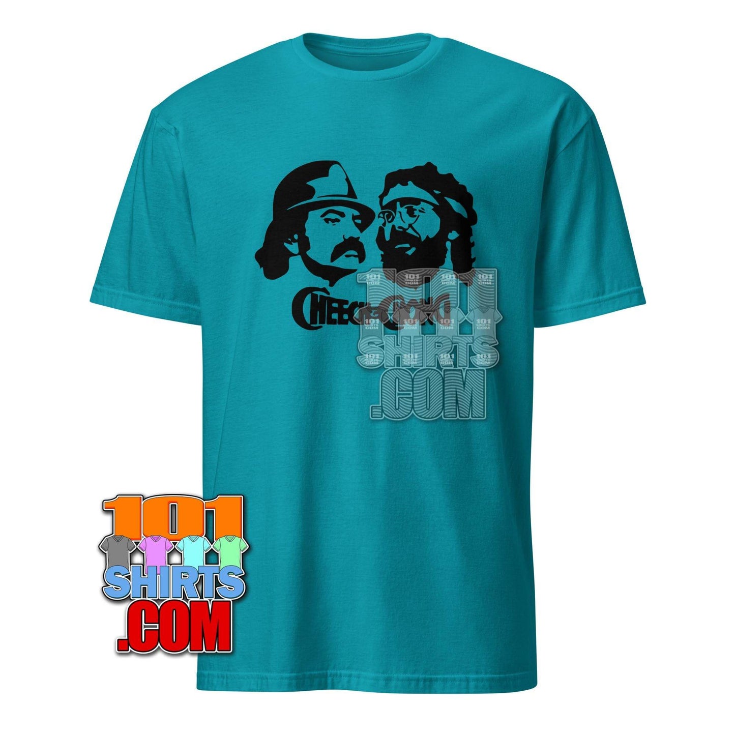 Cheech & Chong Movie Duo Iconic Stencil T-Shirt – Get Up in Smoke Style! Tee - 101SHIRTS
