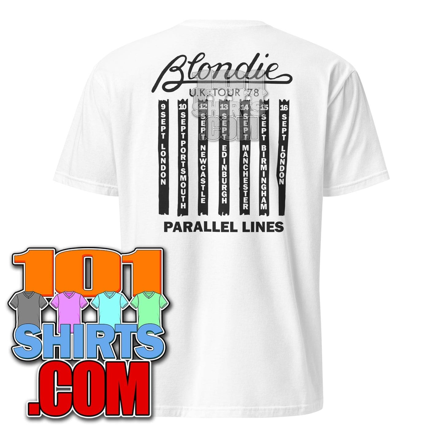 A Family Affair Movie Blondie Debbie Parallel Lines UK Tour 78 T-Shirt - 101SHIRTS