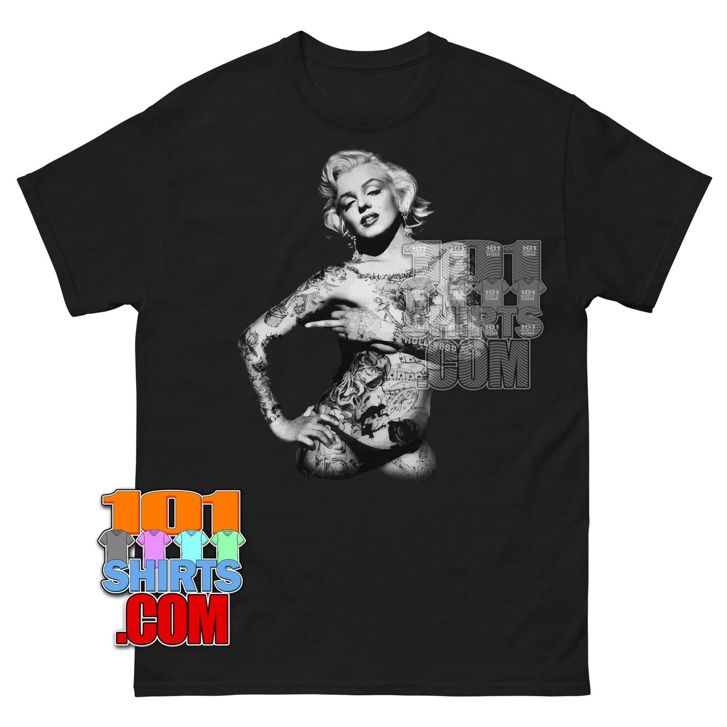 Marilyn Monroe Naked Tattoo T-Shirt