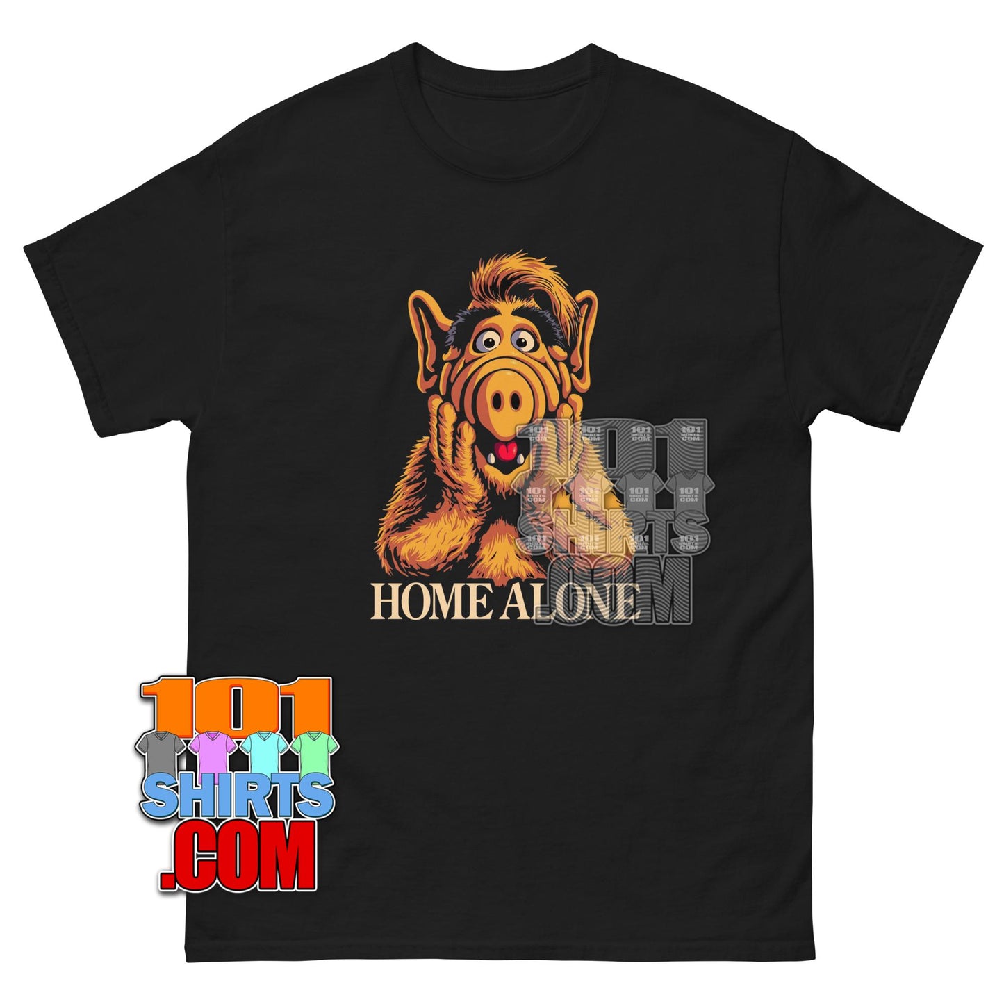ALF Home Alone Parody T-Shirt 80s 90s Nostalgia Mashup Gift