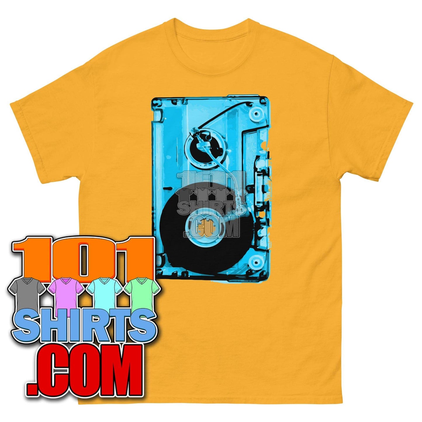 Audio Cassette Tape Retro VINTAGE MUSIC Mixtape 70S 80S 90S T-Shirt - 101SHIRTS