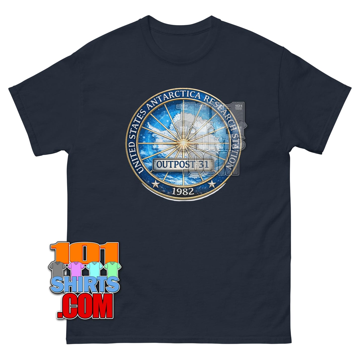 The Thing Movie United States Antarctic Research Station Logo T-Shirt