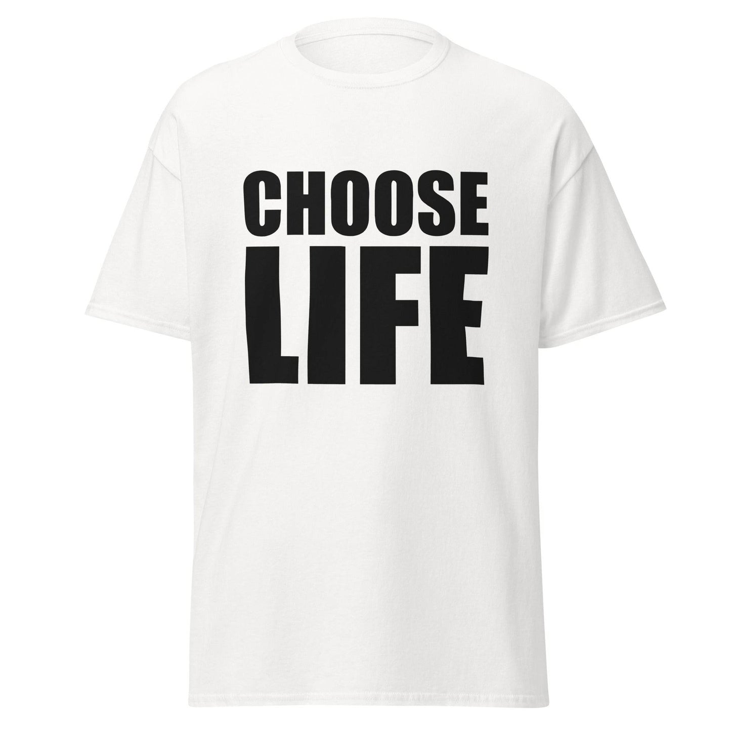Wham Choose Life UK Pop Band George Michael 80s Vintage White T-Shirt - 101SHIRTS