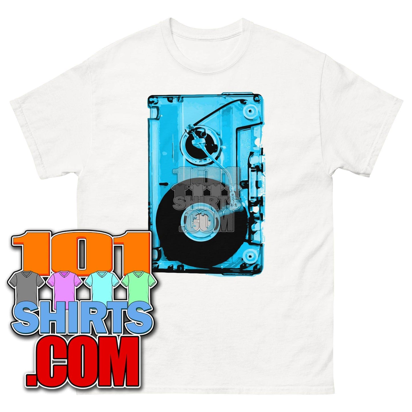 Audio Cassette Tape Retro VINTAGE MUSIC Mixtape 70S 80S 90S T-Shirt - 101SHIRTS