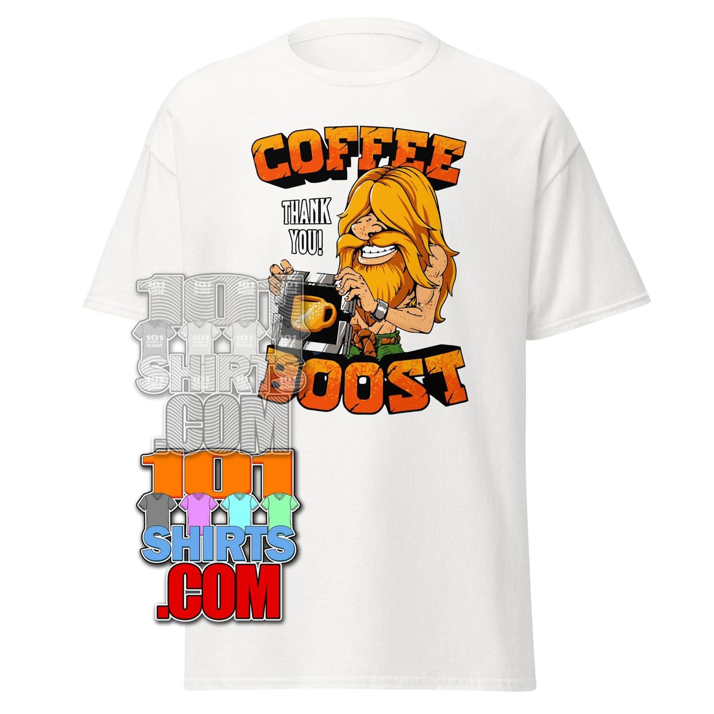 Coffee Boost T-Shirt: Funny Coffee Design for Morning People & Baristas – Perfect Gift Tee - 101SHIRTS