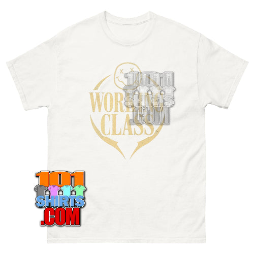 Working Class Grunge Smiley T-Shirt - Distressed Punk Tee