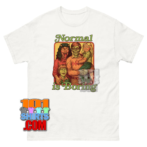 Product mockuNormal is Boring Funny Monster Family T-Shirtp