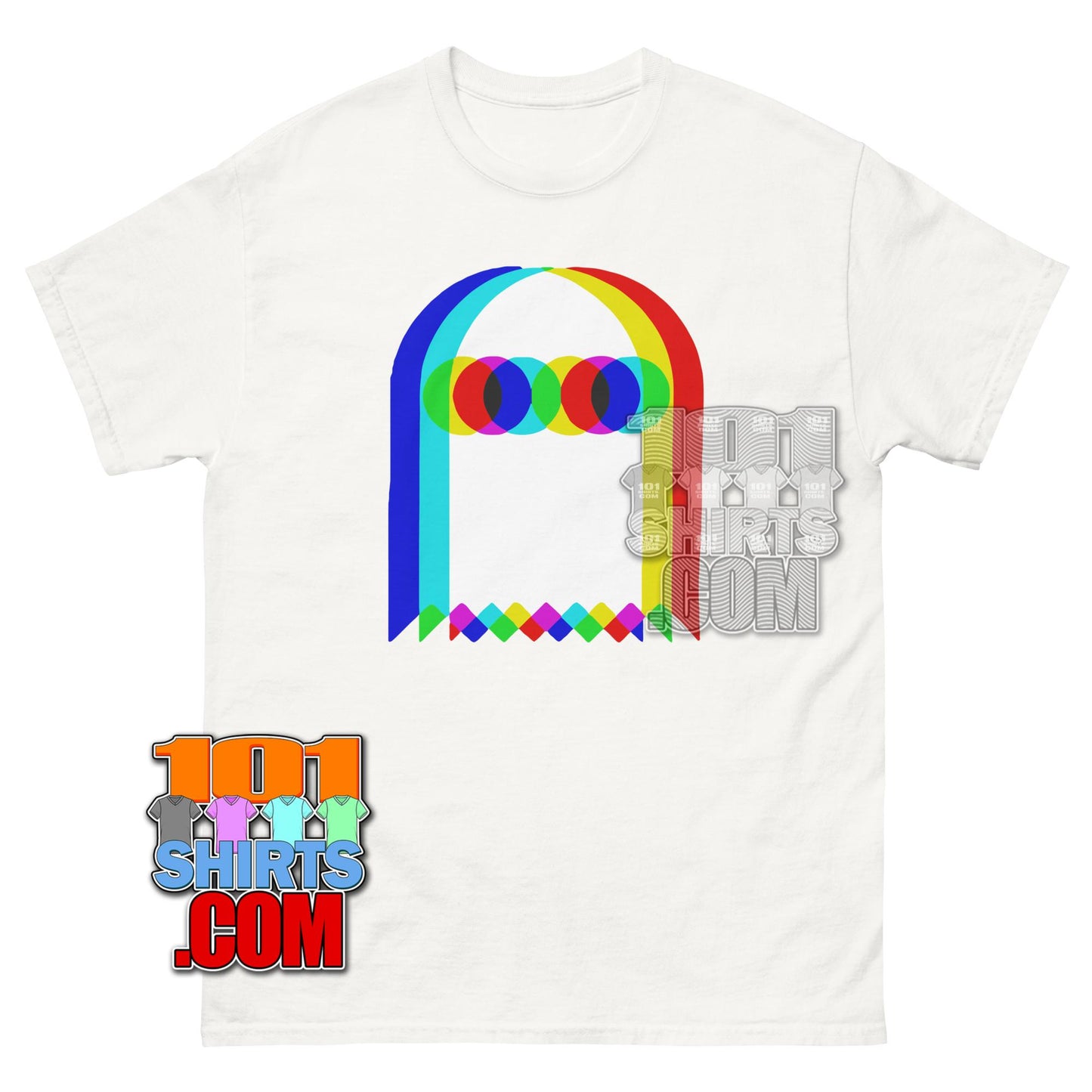 The Awesome RGB Vaporwave Ghost T-Shirt