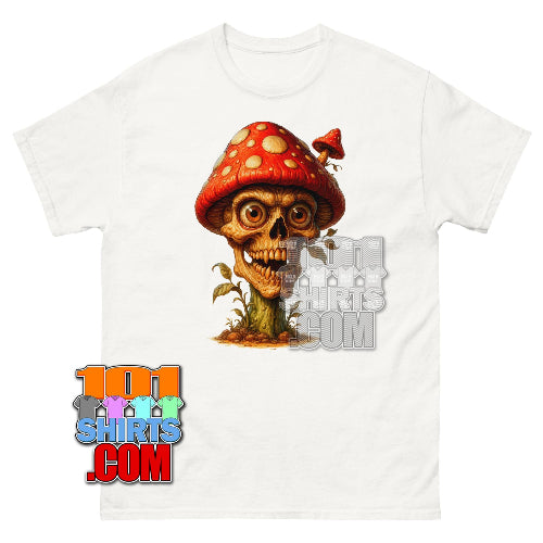 The Awesome Mushroom Skull Halloween T-Shirt