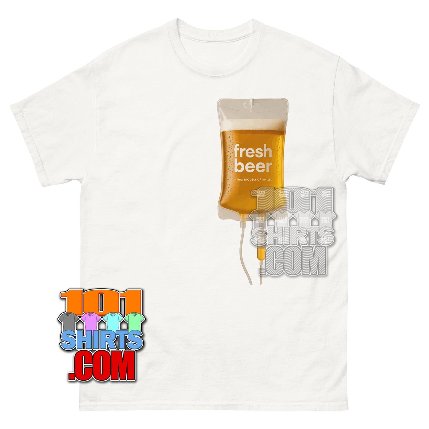 Fresh Beer in Medicine Drip Bag Funny T-Shirt