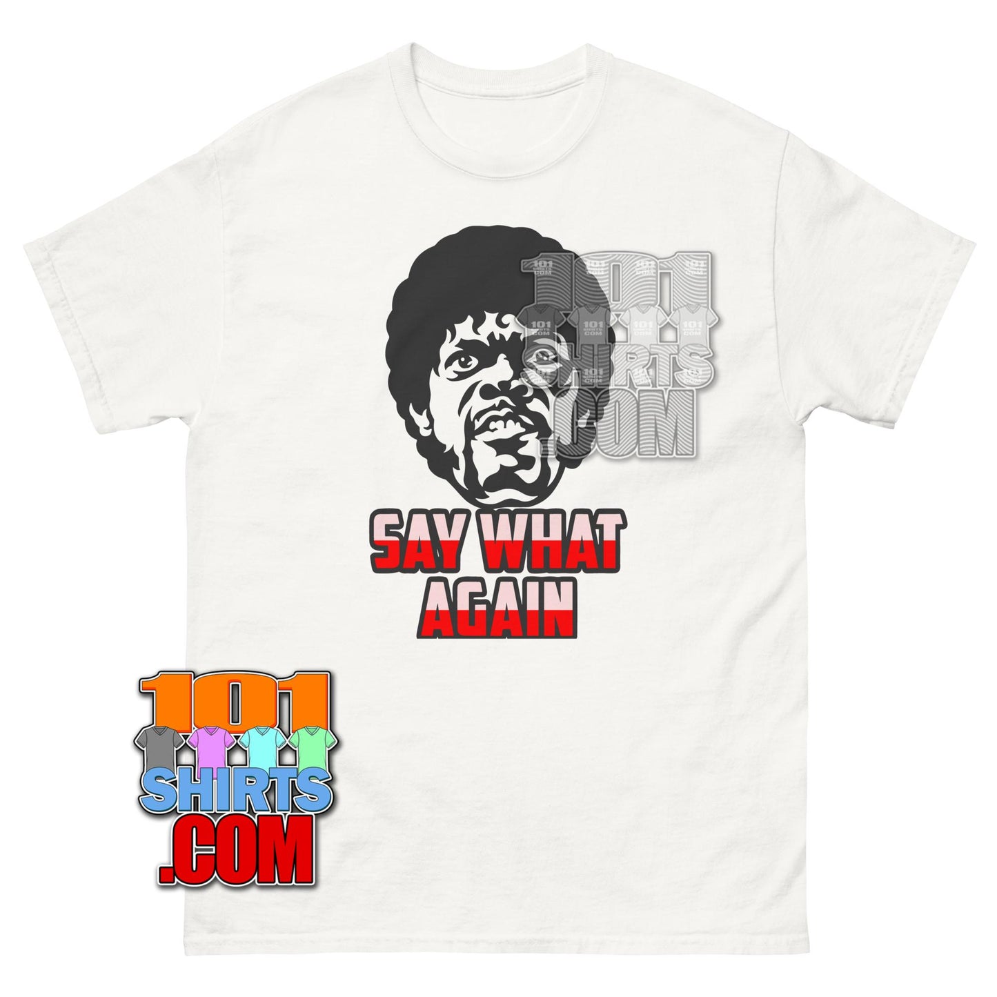 Say What Again T-Shirt Pulp Fiction Jules Winnfield Movie Quote Tee
